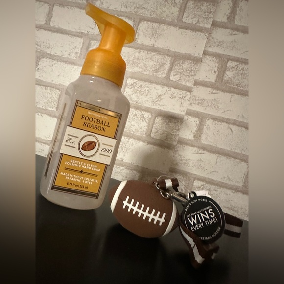 Bath & Body Works Football Season Hand Soap + Wearable Football PocketBac Holder - Picture 1 of 2